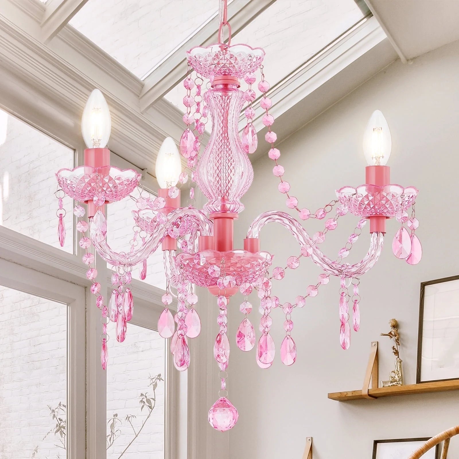 NATYSEAN Chandeliers for Dining Room, 3-Light Modern Crystal Ceiling Light, Farmhouse Chandelier Adjustable Hanging Lamp for Bedroom Hallway Kitchen Dining Room Foyer