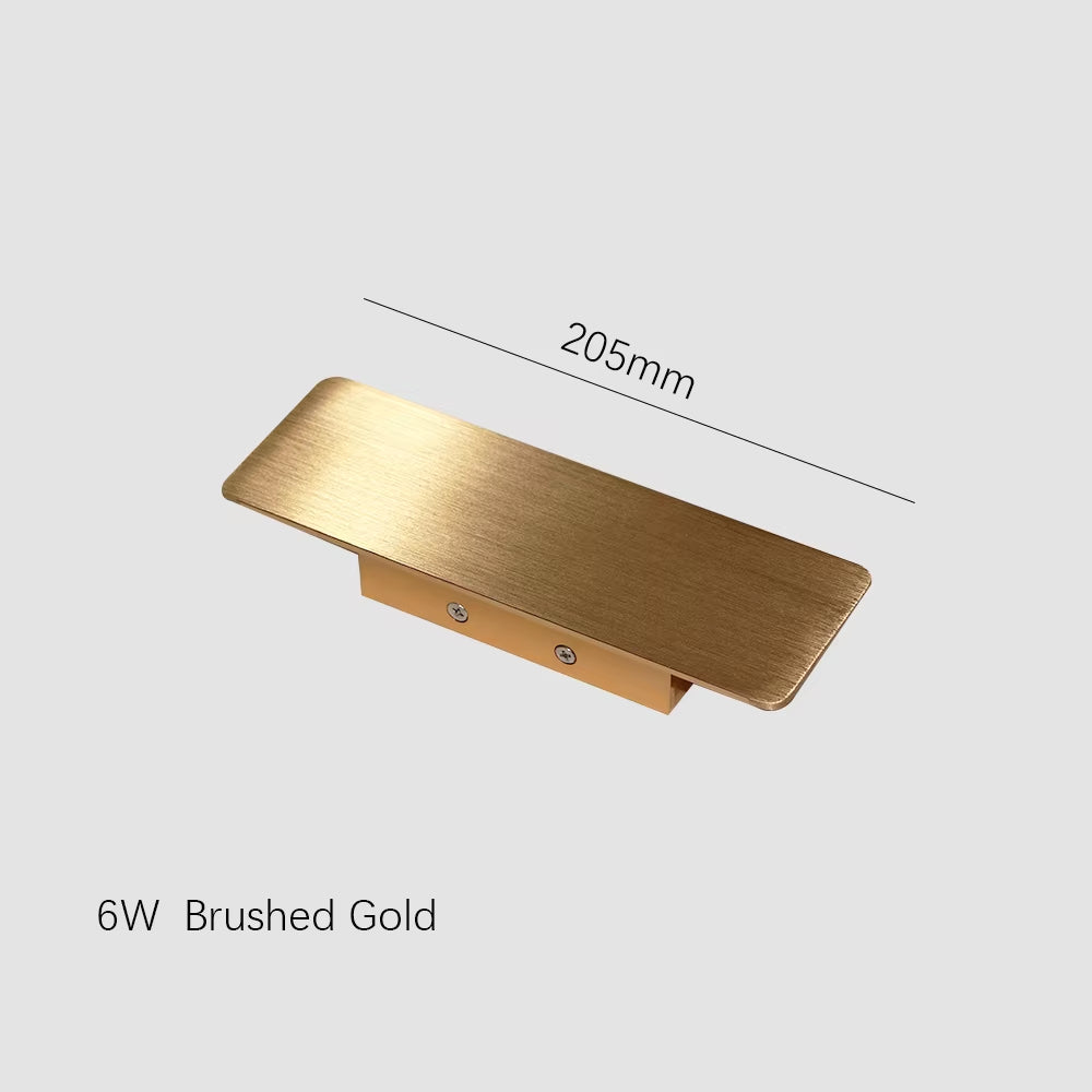 Modern Simple 6W LED Indoor Wall Lamp Bedroom Living Room Home Lighting Aisle Corridor Decoration Aluminum Wall Light AC85-265V