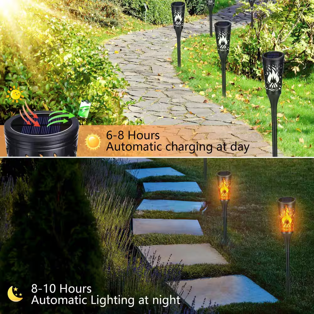 Peony Solar 12 Lumens Bronze LED round Outdoor Weather Resistant Bollard Path Light (2-Pack)