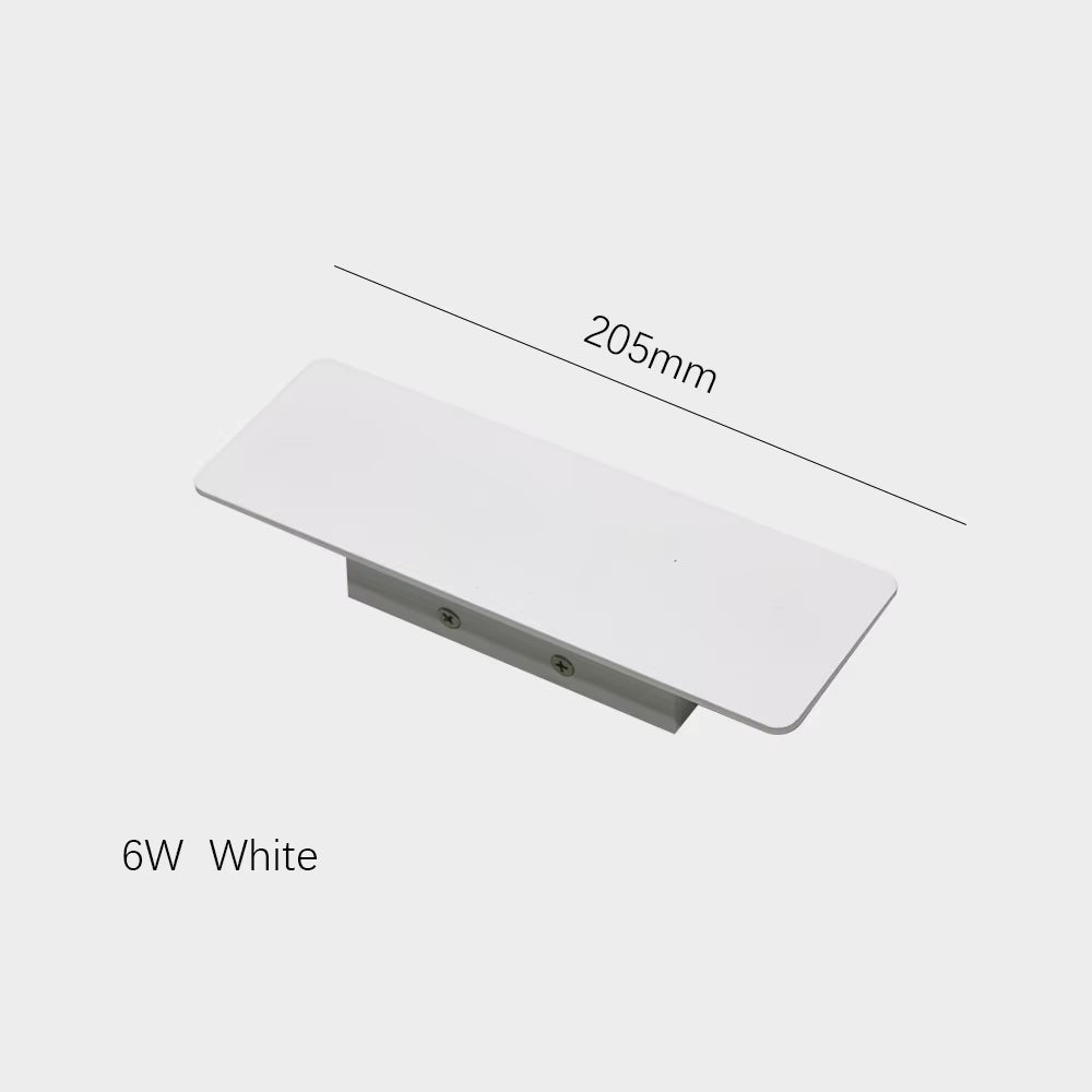 Modern Simple 6W LED Indoor Wall Lamp Bedroom Living Room Home Lighting Aisle Corridor Decoration Aluminum Wall Light AC85-265V