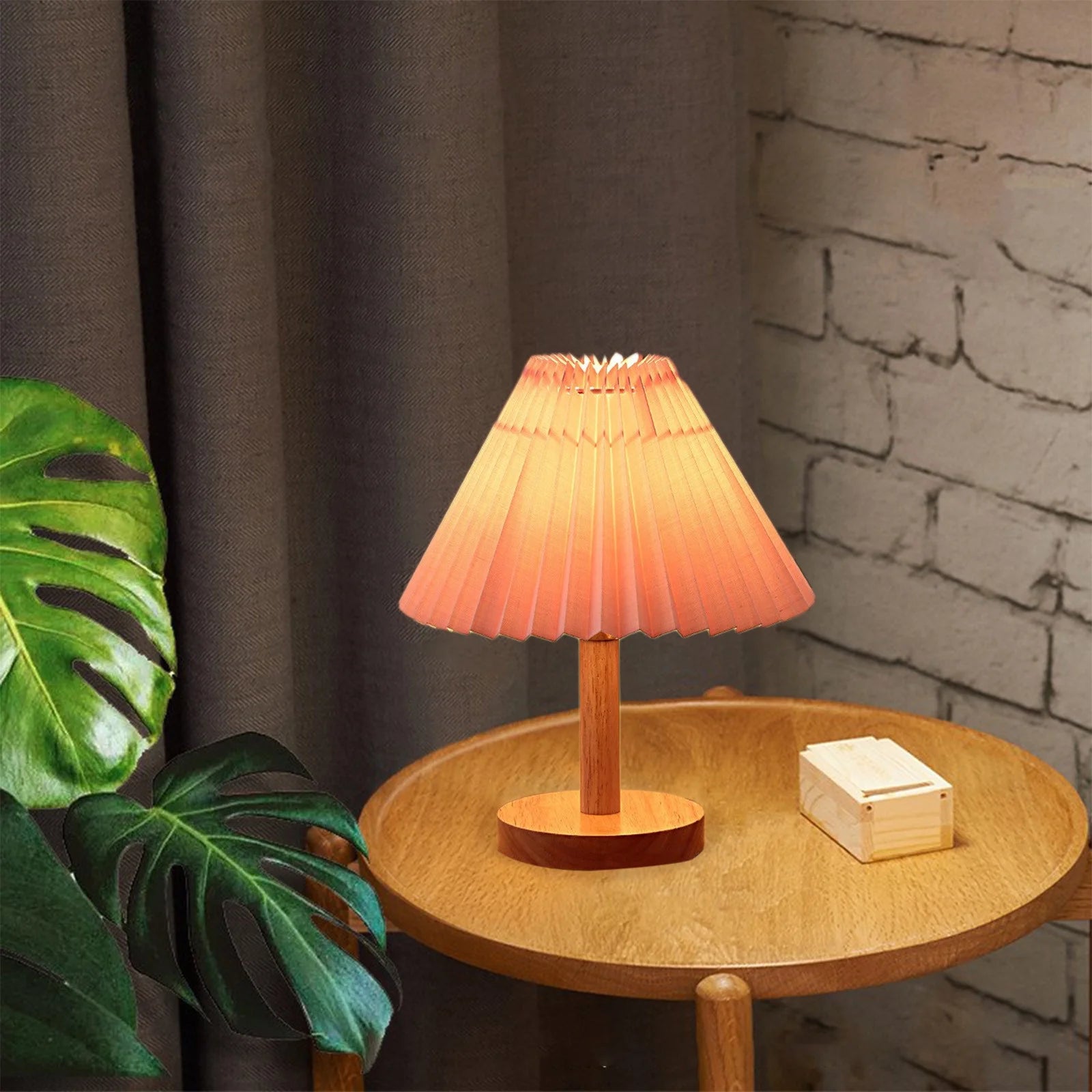 Urn-Shaped Table Lamp with Linen Shade in Ivory,Cordless Table Lamp,Led Desk Lamp for Living Room,Bedroom,Console Table,Dresser,Bulb Include Coffee