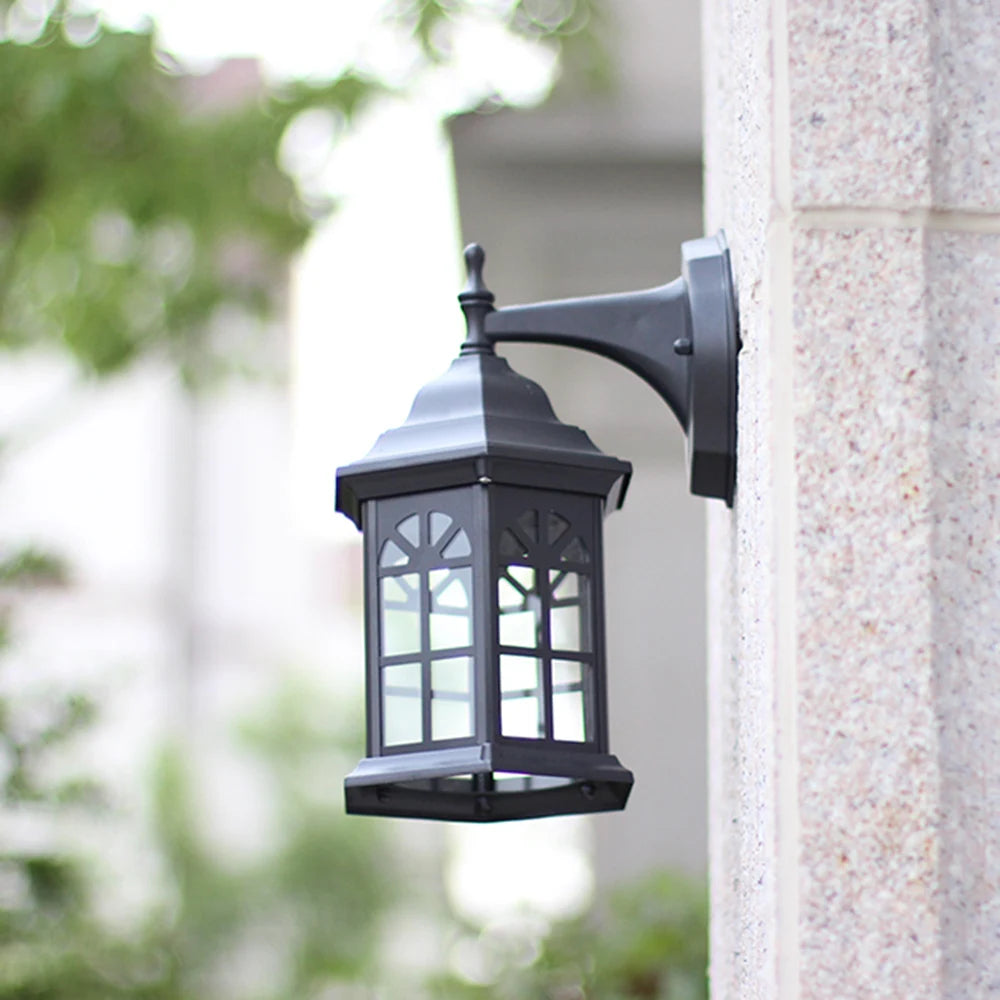 European Style Retro LED Wall Light Waterproof Garden Outdoor Sconce Lamp Vintage Porch Lamp E27 Lighting