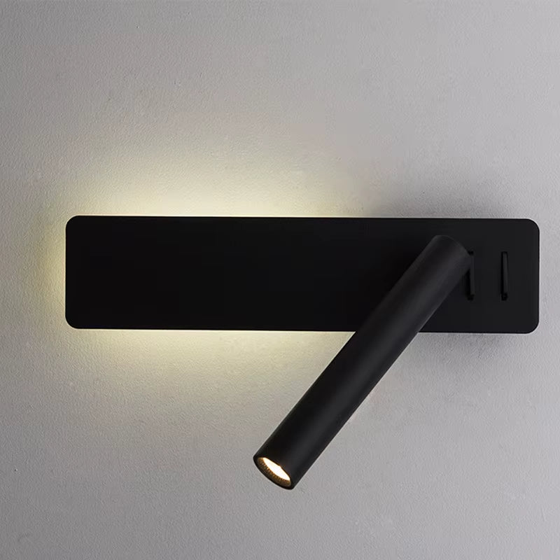 LED Wall Reading Lamp for Bedroom Hotel Minimalist Night Book Lamp Rotation Bedside Wall Sconce 3W Spot Home Lighting Fixture
