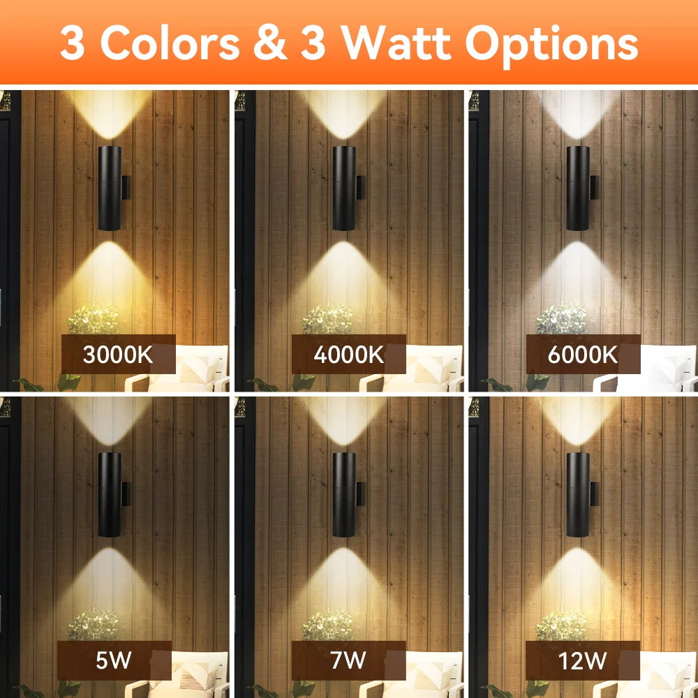 Wall Lamp E27 Bulb Modern Room Wall Decor Lights Garden Lights Outdoor Balcony Led Lights Street Lights Double Head Indoor Lamp