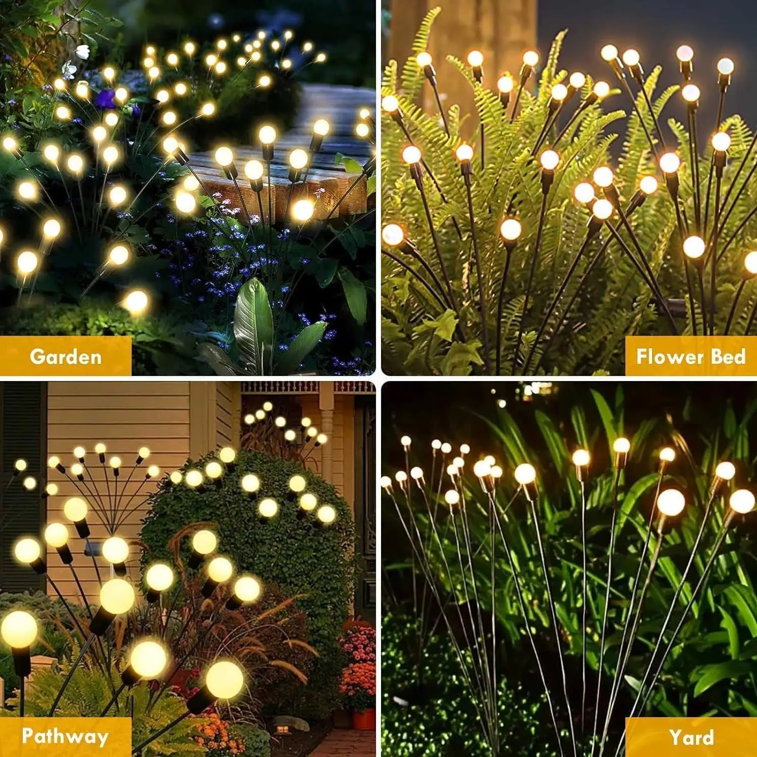 Solar Firefly Garden Lights – Outdoor Waterproof Swaying Decorative Path Lights