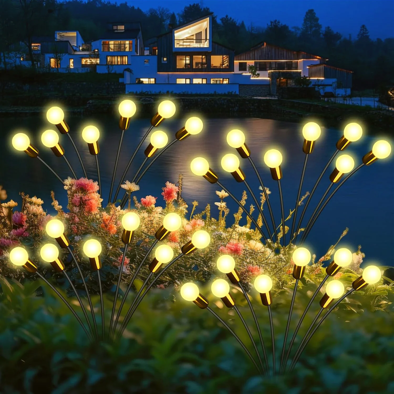 Solar Firefly Garden Lights – Outdoor Waterproof Swaying Decorative Path Lights