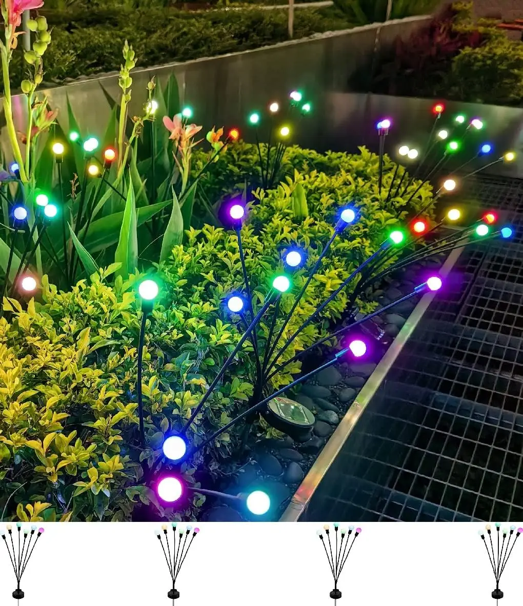 Solar Firefly Garden Lights – Outdoor Waterproof Swaying Decorative Path Lights