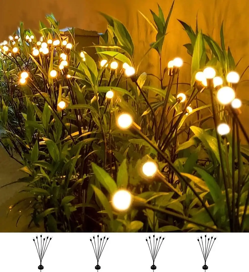 Solar Firefly Garden Lights – Outdoor Waterproof Swaying Decorative Path Lights