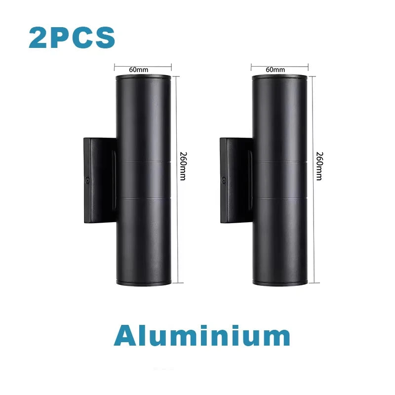 Wall Lamp E27 Bulb Modern Room Wall Decor Lights Garden Lights Outdoor Balcony Led Lights Street Lights Double Head Indoor Lamp